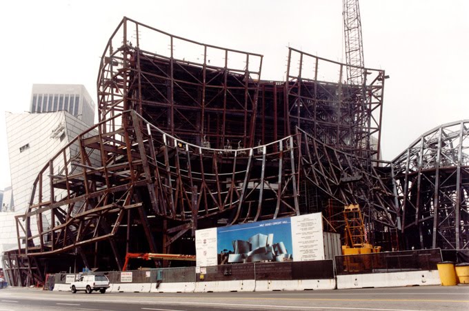 structural system of Walt Disney Concert Hall