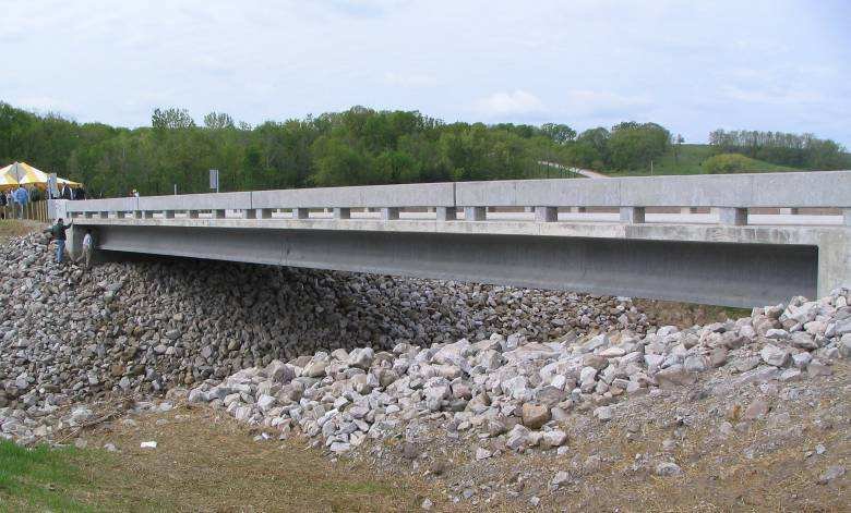 First bridge of united states of America made up of UHPC 