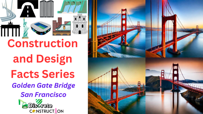 In-depth diagram illustrating the unique design elements and construction methods of the Golden Gate Bridge